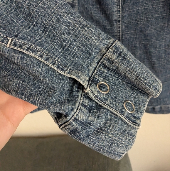 Cabi Vintage Zipper Blue Jean Jacket Style 145 Sz S - Picture 5 of 10